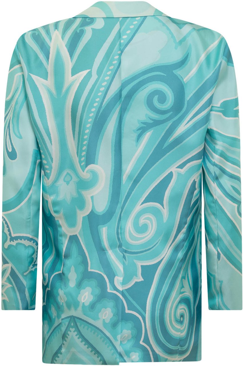 Etro Giacca Fuji Blauw