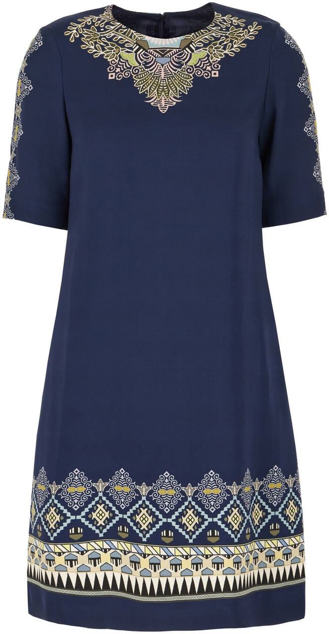 Etro Etro Blue stretch viscose dress Blauw