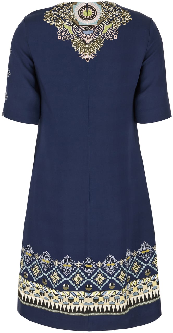 Etro Etro Blue stretch viscose dress Blauw