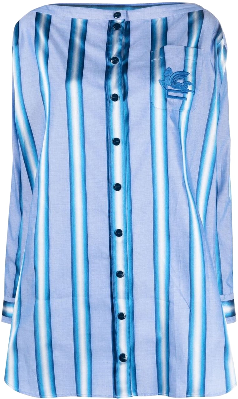 Etro Dresses Clear Blue Blauw