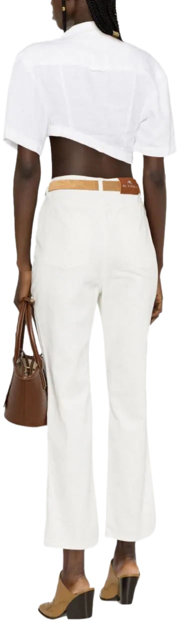 Etro jeans white Wit