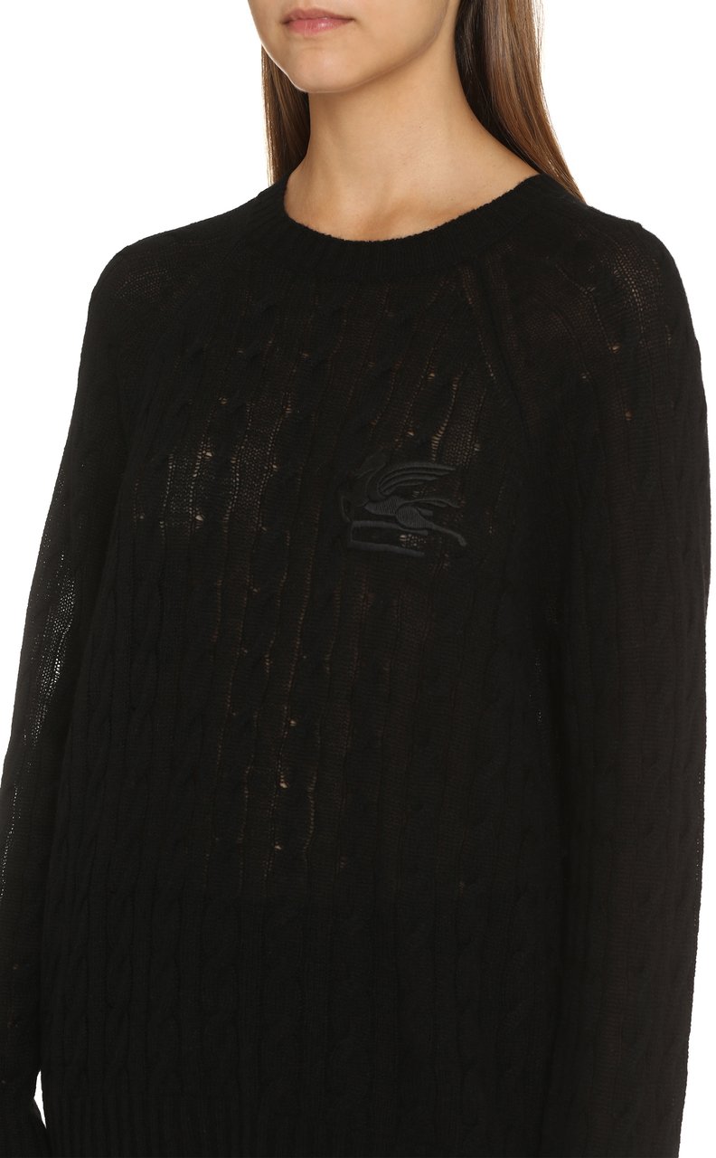 Etro Cashmere crew-neck sweater Zwart