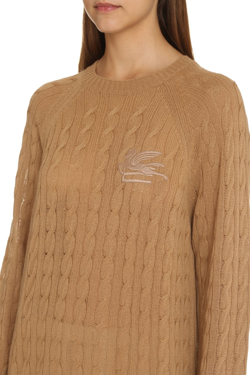 Etro Cashmere crew-neck sweater Neutraal
