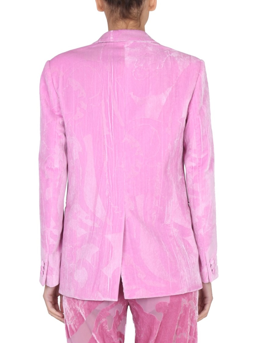 Etro Maxi Paisley Patterned Jacket Paars