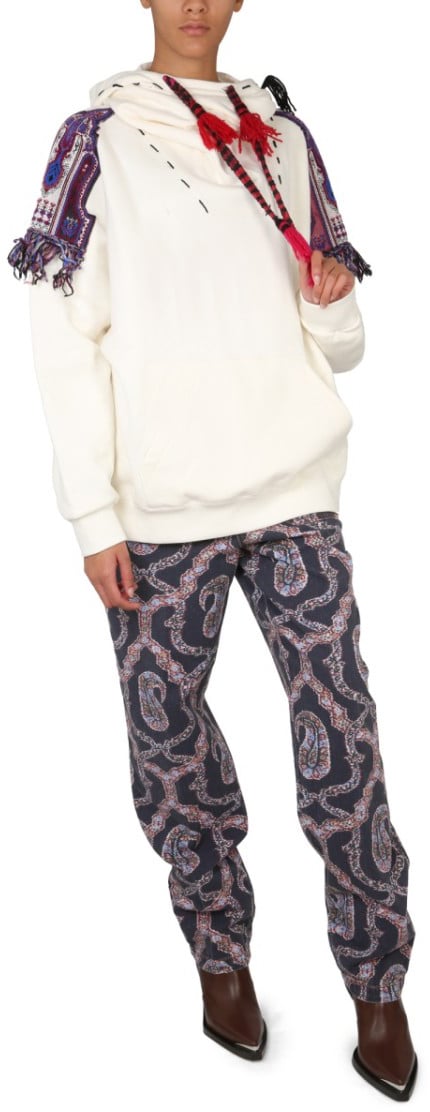 Etro Paisley Denim Pants Grijs