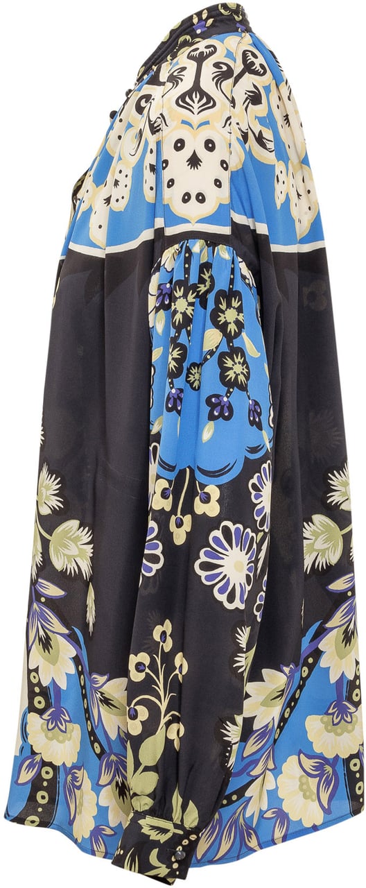 Etro Camicia Orion Blauw