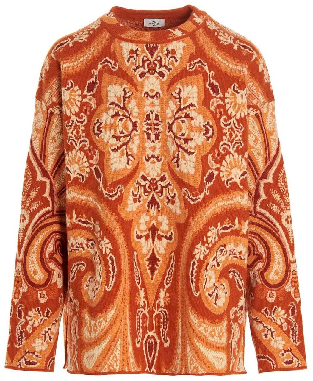 Etro Etro Intarsia-Pattern Jumper Oranje