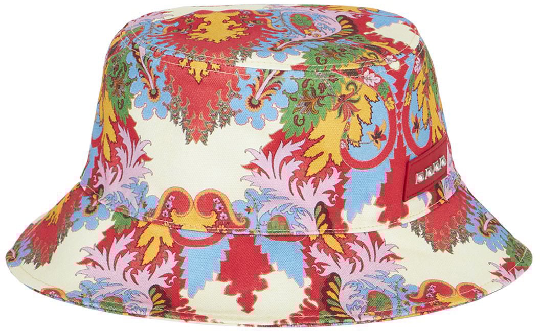 Etro Versatile floral bucket hat Rood