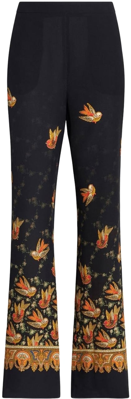 Etro Trousers Black Zwart