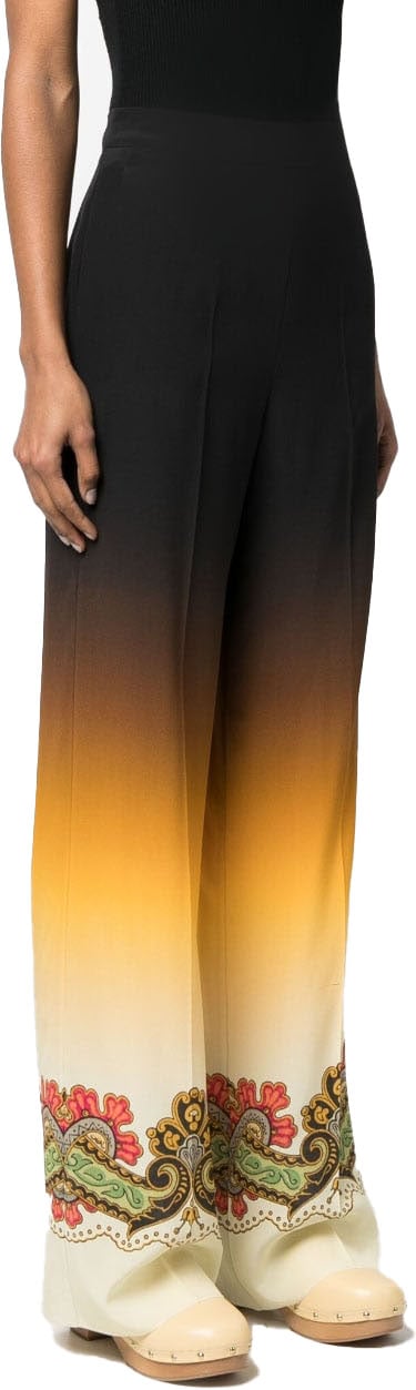 Etro Trousers Black Zwart