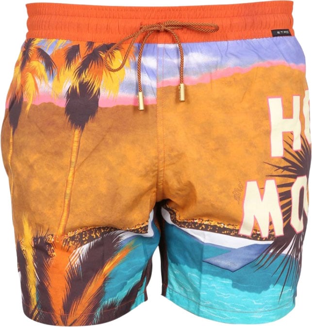 Etro Tropical Print Boxer Swimsuit Divers