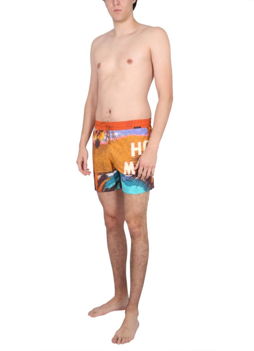 Etro Tropical Print Boxer Swimsuit Divers