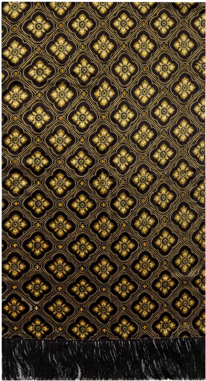 Etro Sciarpa con Frange Zwart