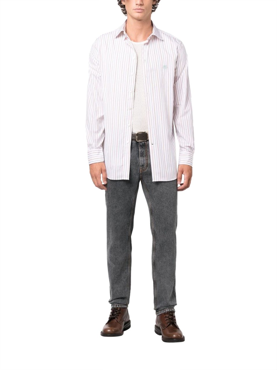 Etro Shirts Grey Grijs