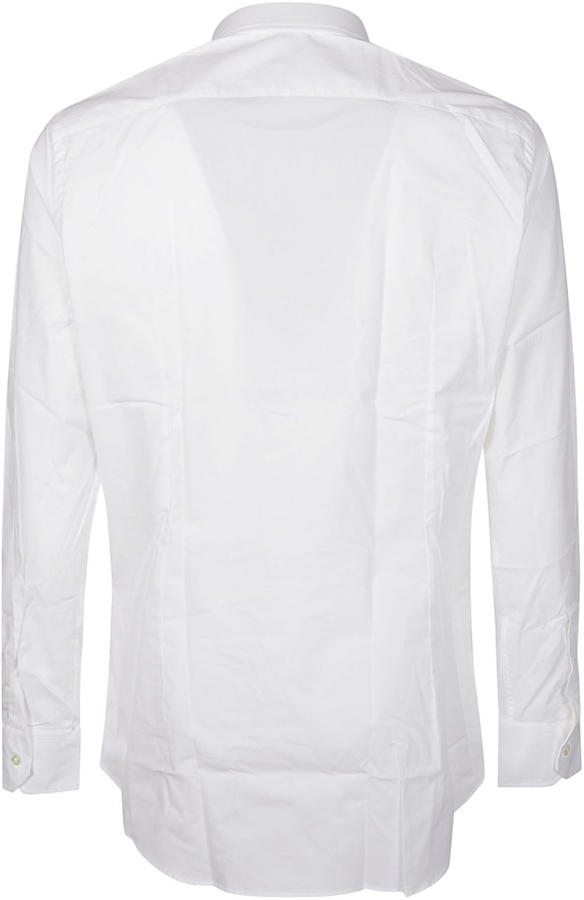 Etro Fuji Botton Down Logo Slim Shirt White Wit