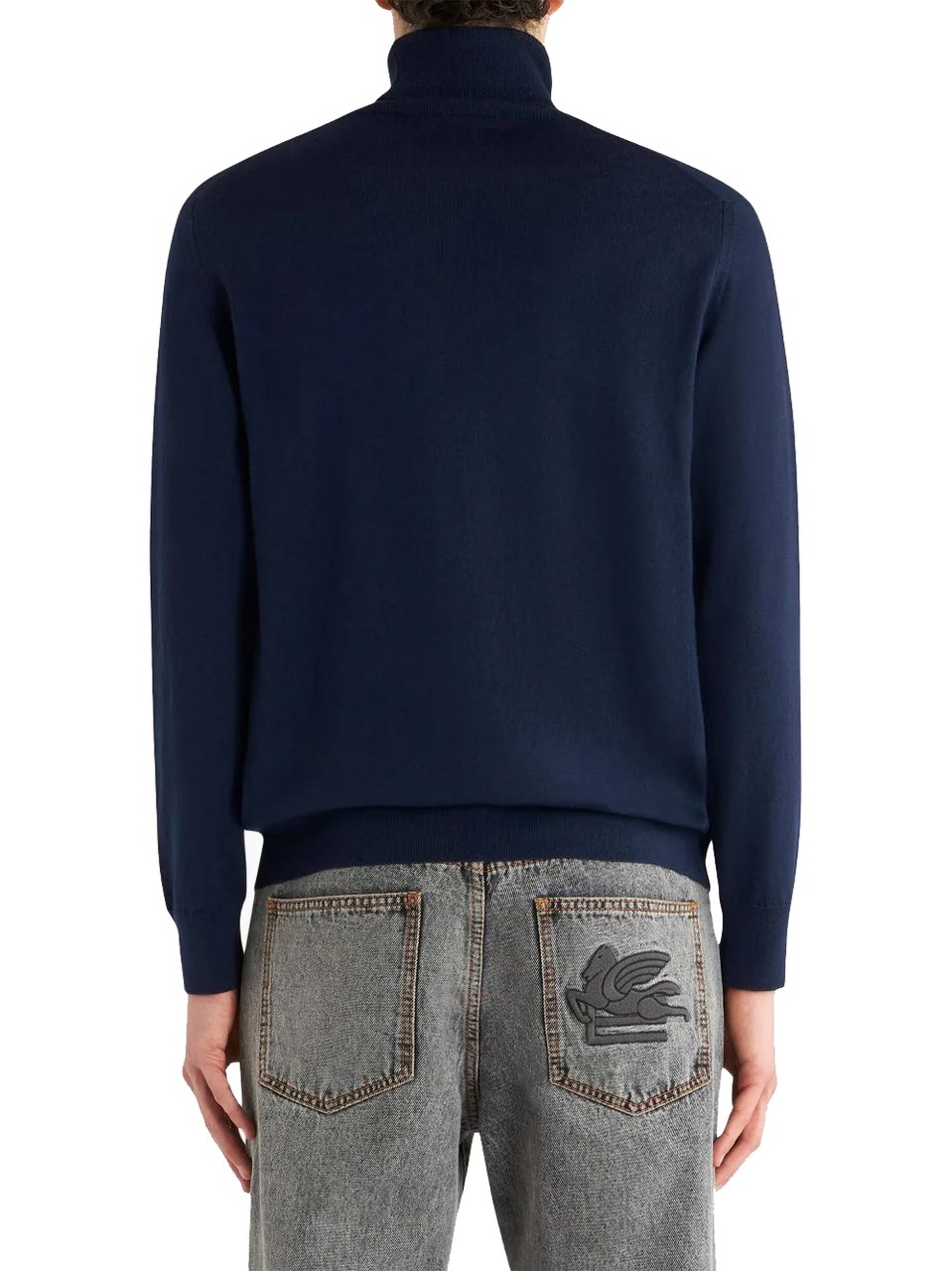 Etro tneck roma blue Blauw