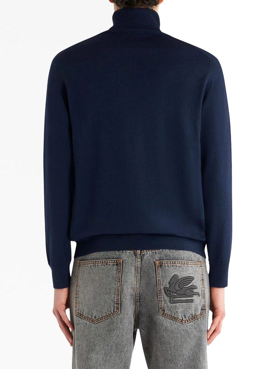 Etro tneck roma blue Blauw