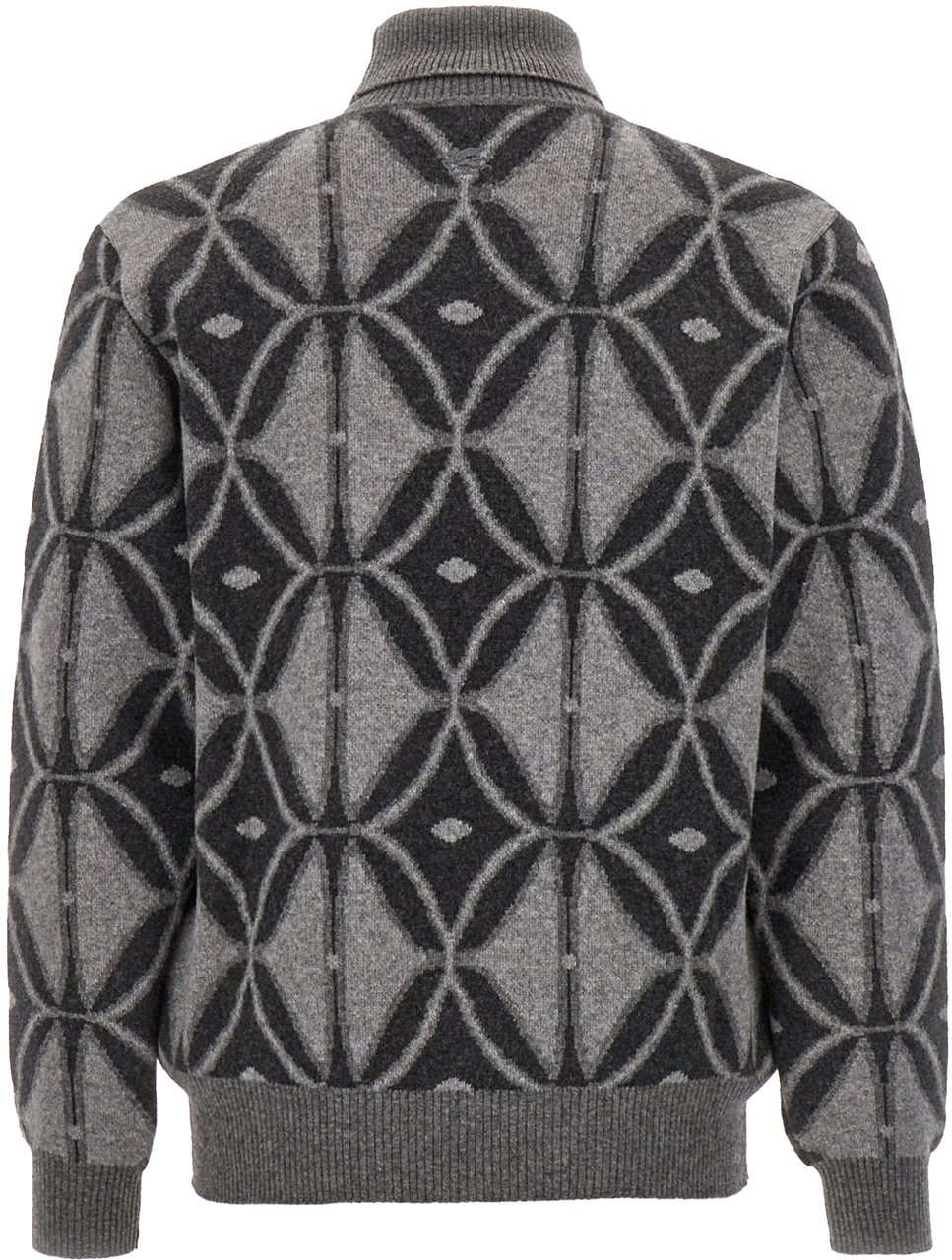 Etro Etro Embroidered wool oversize sweater Grijs
