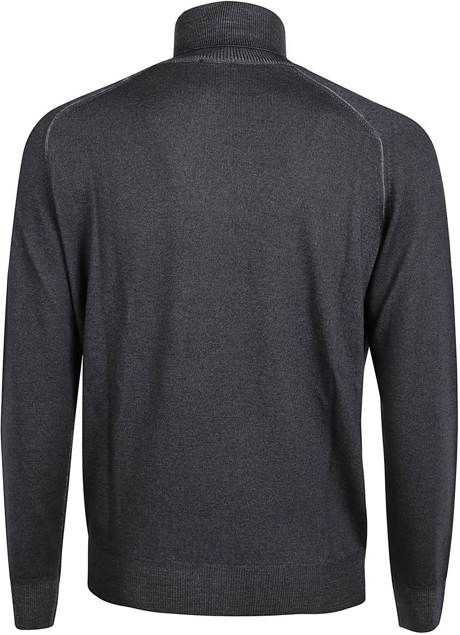 Etro Turtleneck Sweater Grey Grijs