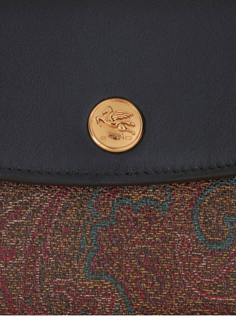 Etro portafoglio 11,5x10,5 brown Bruin