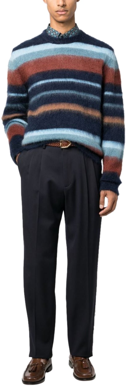 Etro Sweaters Blue Blauw