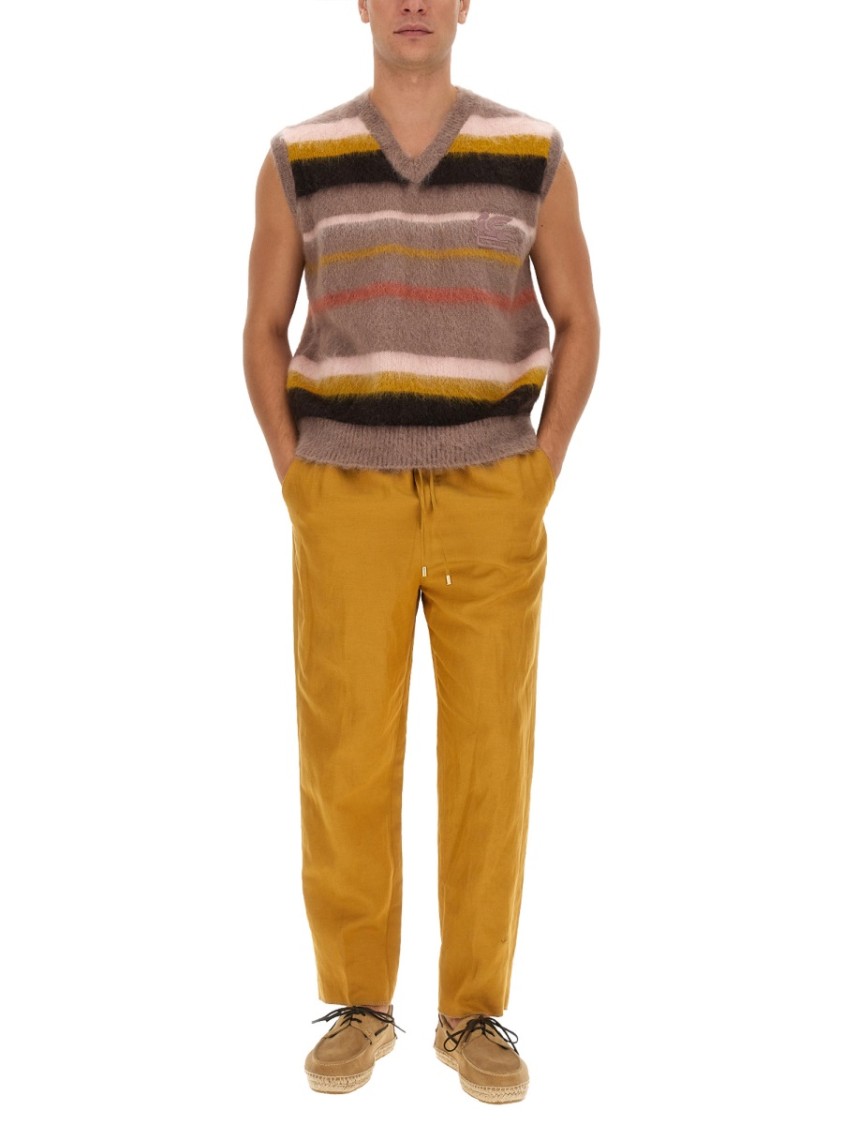Etro Vest With Stripe Pattern Divers