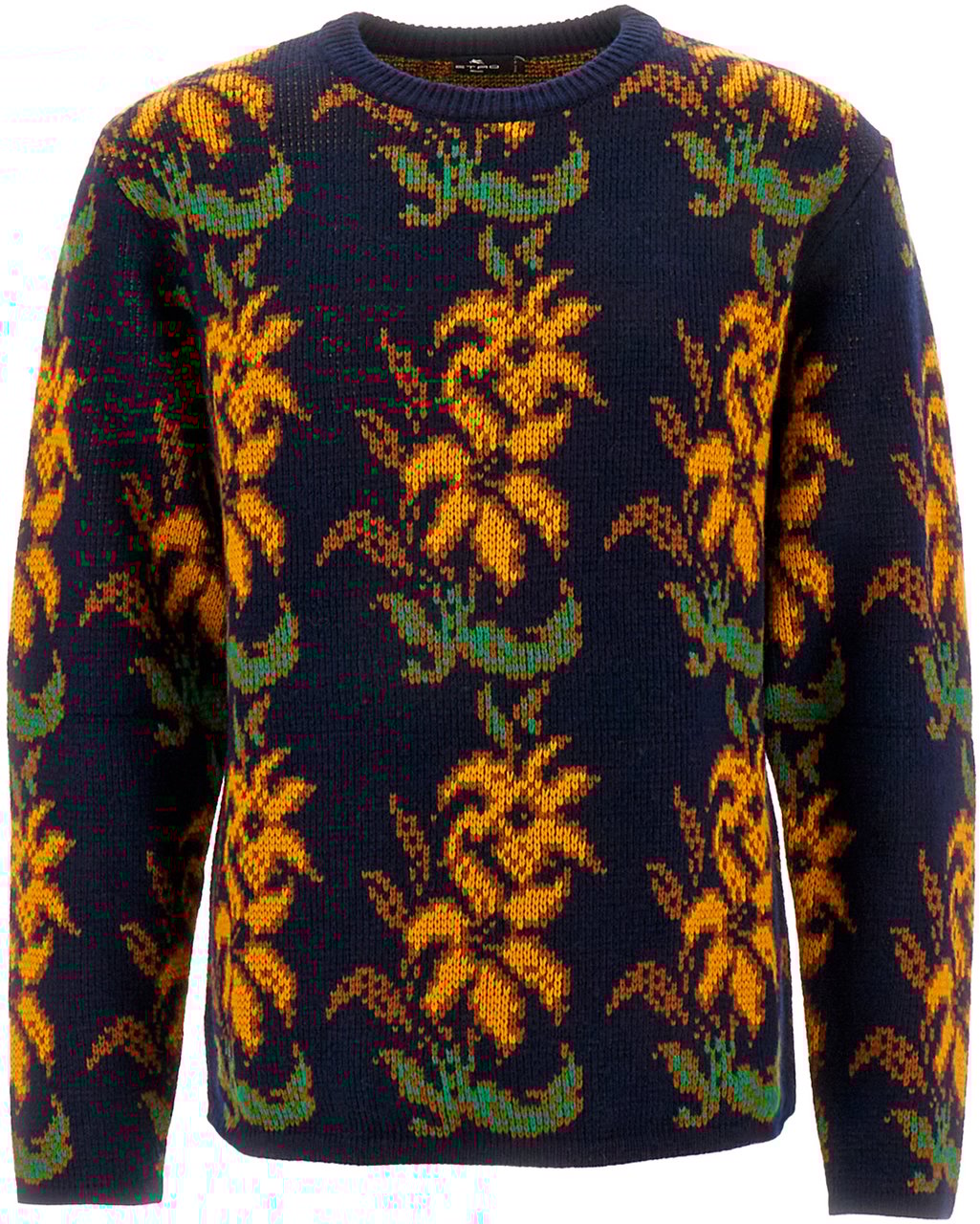 Etro Etro Embroidered wool oversize sweater Divers