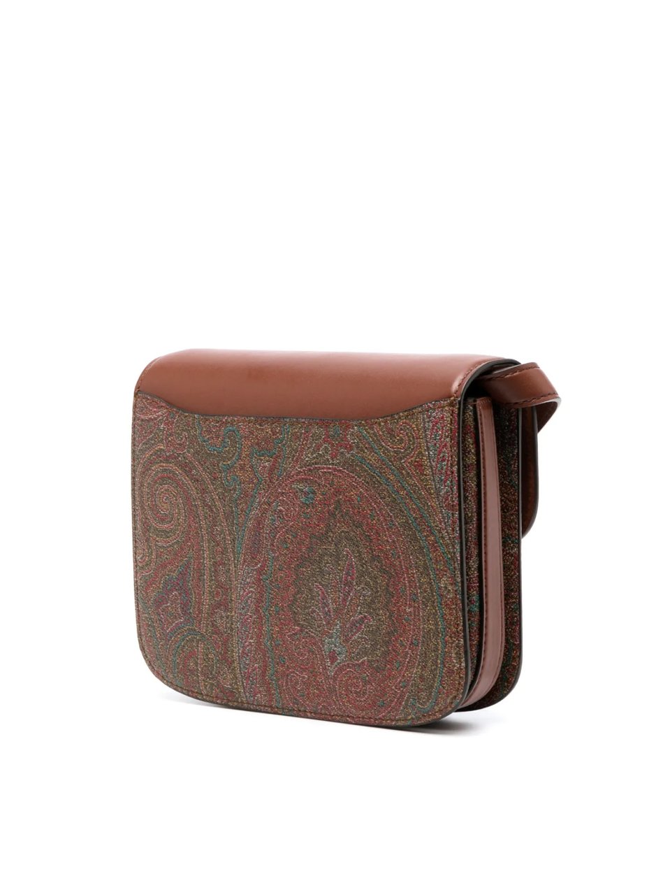 Etro Paisley-print Logo Plaque Crossbody Bag Bruin