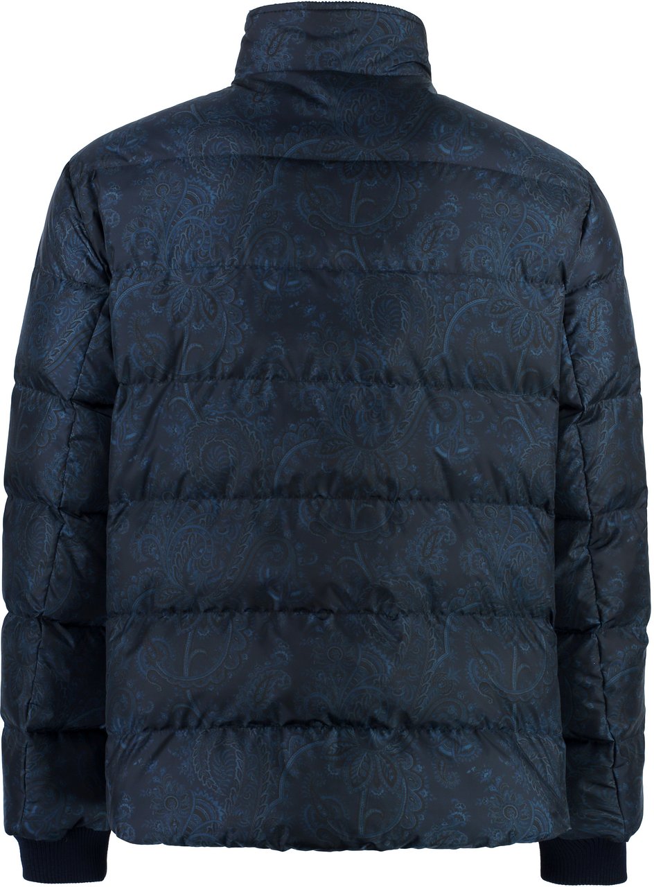 Etro Techno-nylon down jacket Blauw