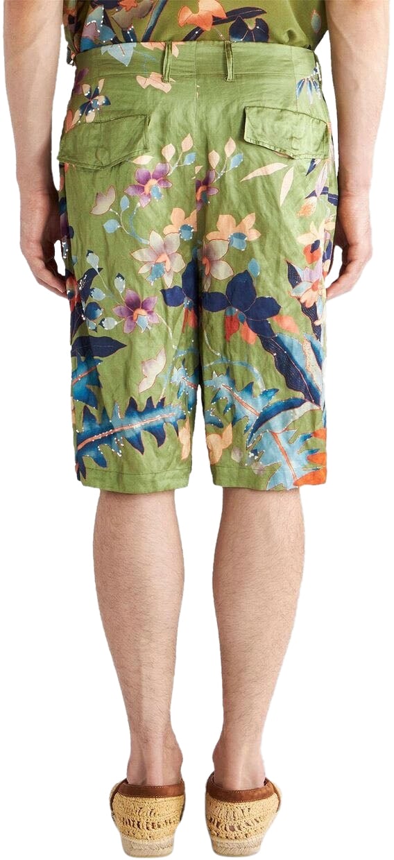 Etro Shorts Green Groen