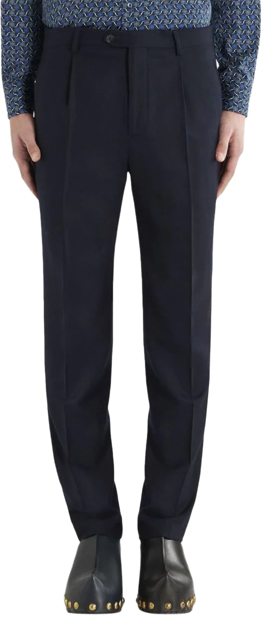 Etro pantalone 1 pince black Zwart