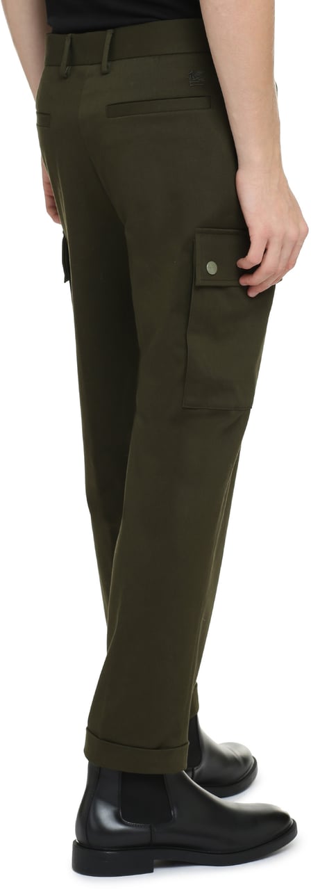 Etro Cotton cargo-trousers Groen