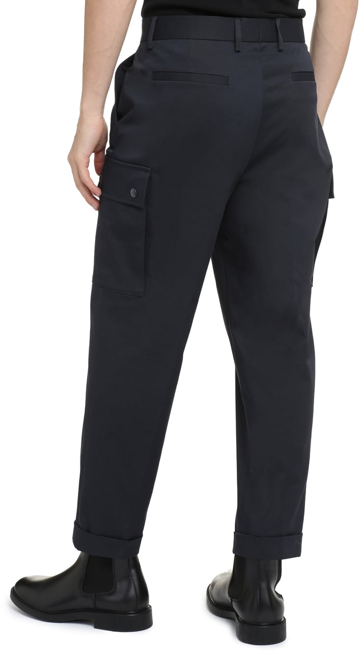 Etro Cotton cargo-trousers Blauw