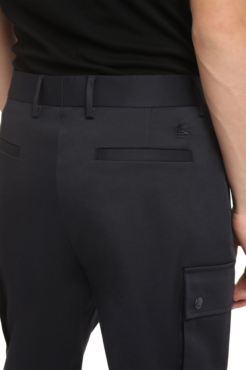 Etro Cotton cargo-trousers Blauw