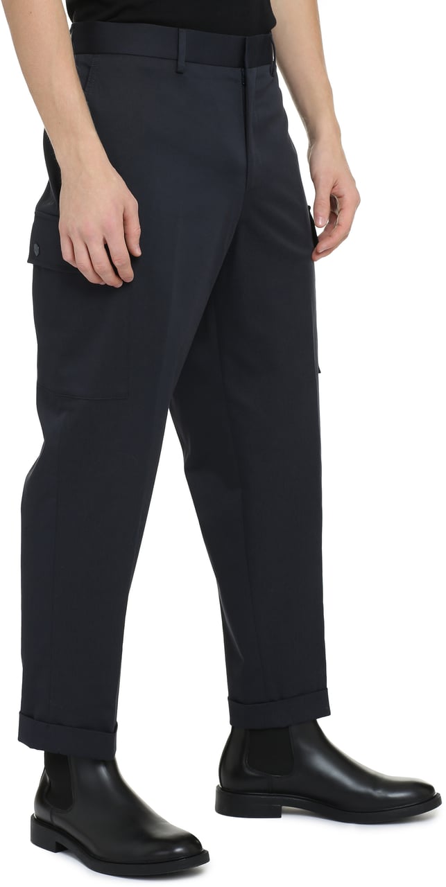 Etro Cotton cargo-trousers Blauw