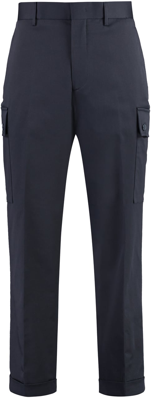 Etro Cotton cargo-trousers Blauw