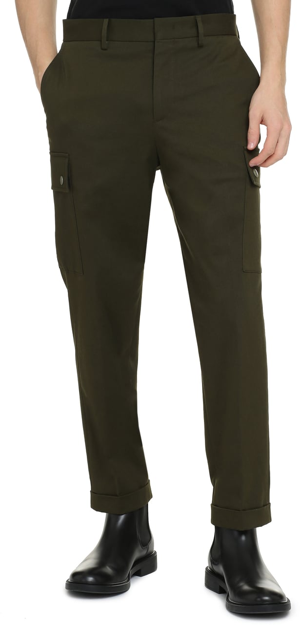 Etro Cotton cargo-trousers Groen