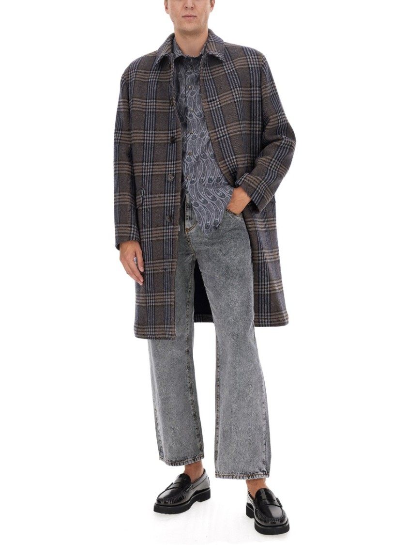 Etro Grey Easy Fit Jeans Grijs
