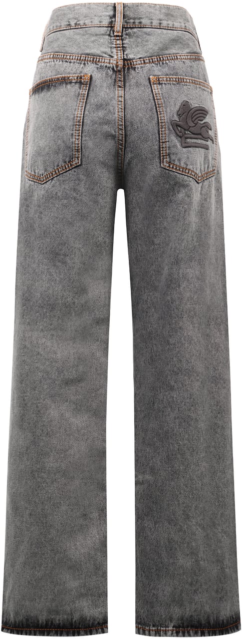 Etro 5-pocket straight-leg jeans Grijs