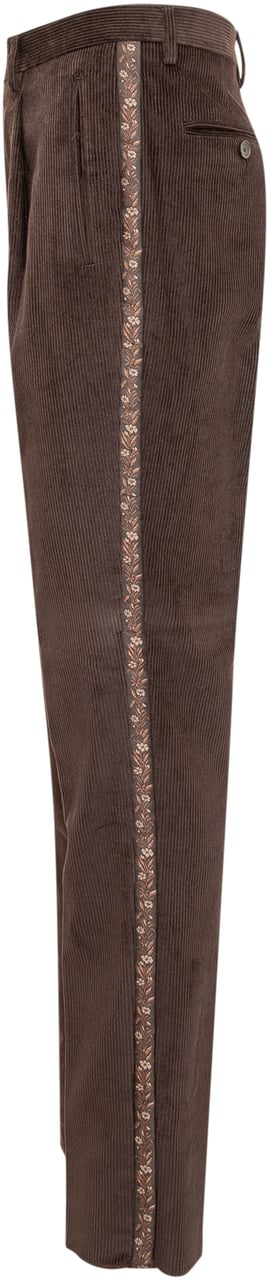 Etro Pantaloni 1 Pince Bruin