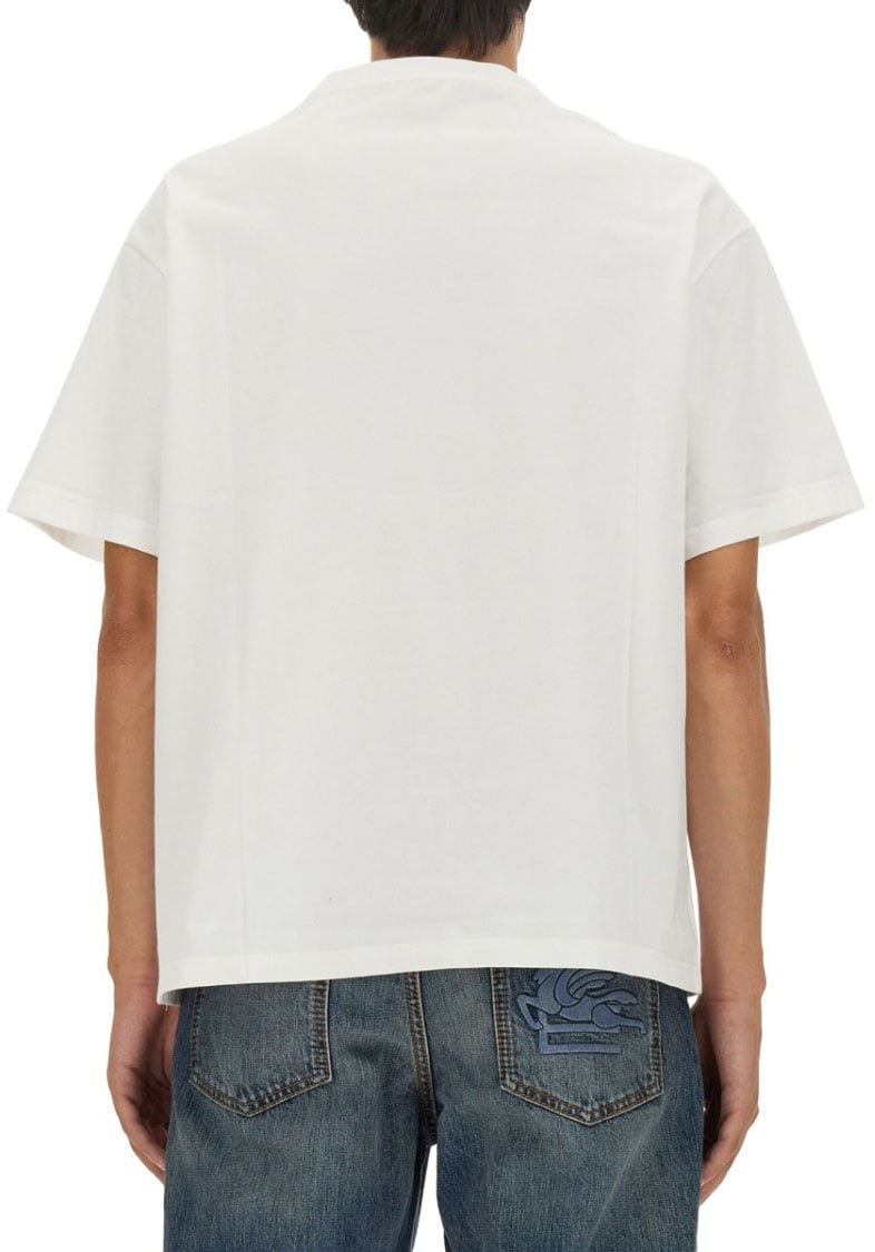 Etro T-Shirt Featuring Pegasus Embroidery Wit