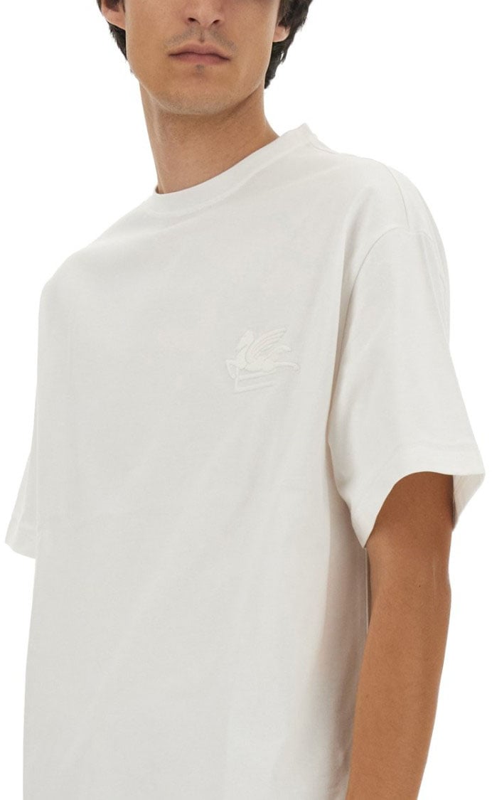 Etro T-Shirt Featuring Pegasus Embroidery Wit