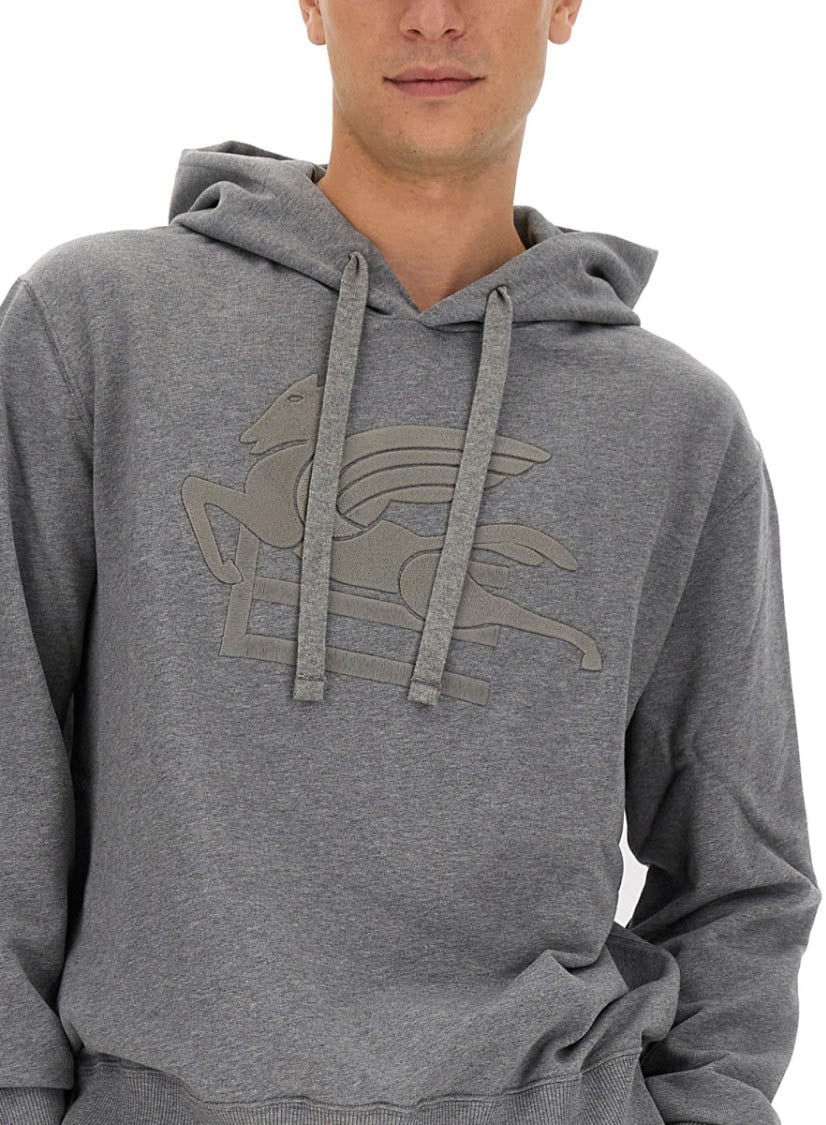 Etro Pegasus Sweatshirt Grijs