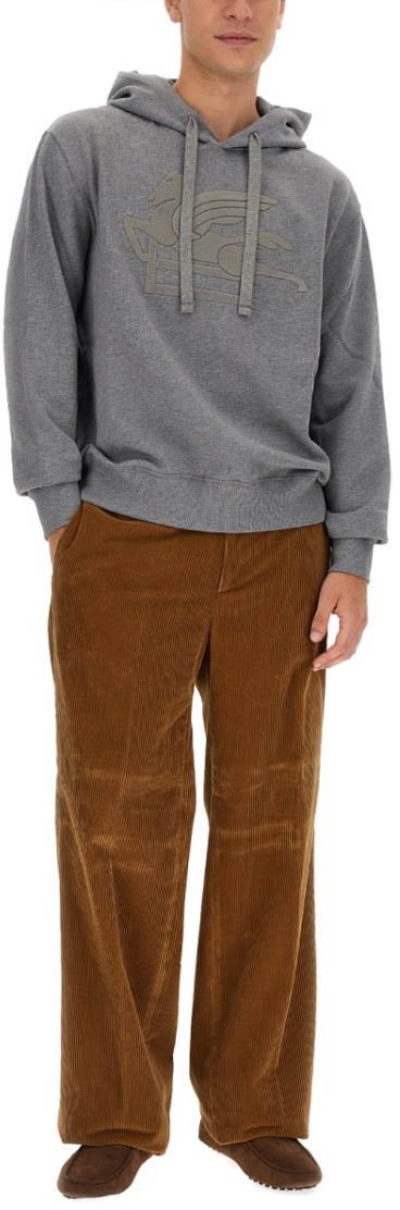 Etro Pegasus Sweatshirt Grijs