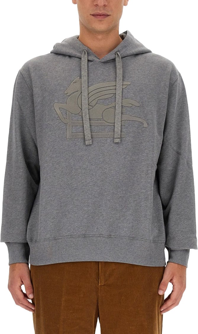 Etro Pegasus Sweatshirt Grijs