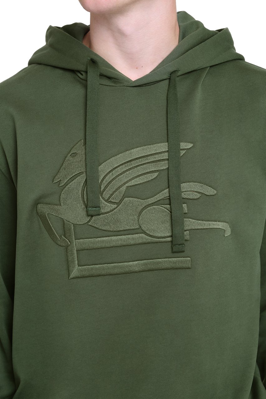 Etro Cotton hoodie Blauw