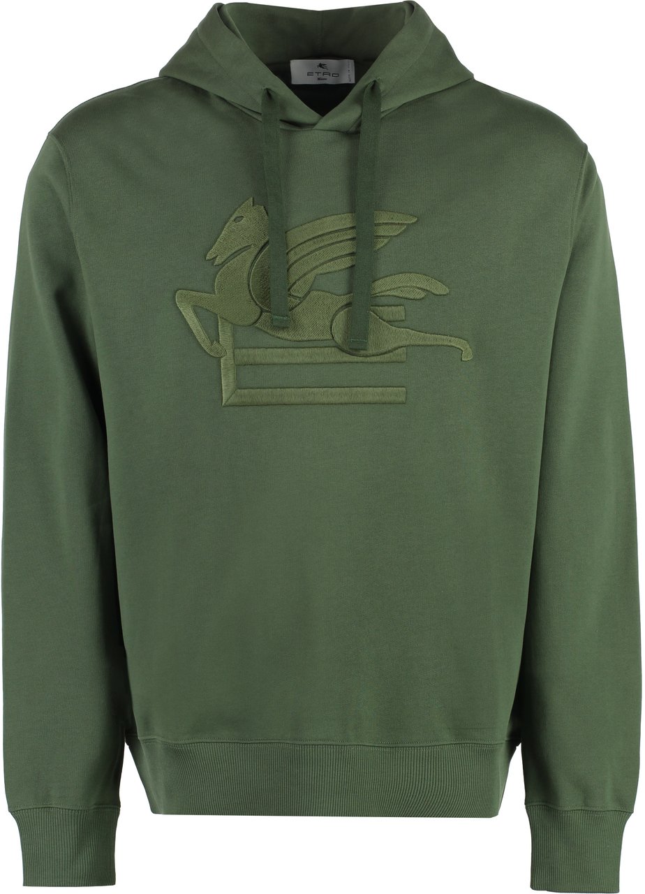 Etro Cotton hoodie Blauw