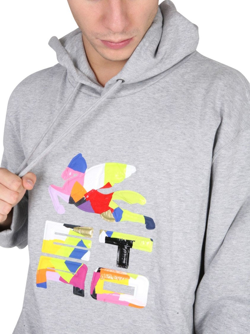 Etro Relaxed Fit Hoodie Wit
