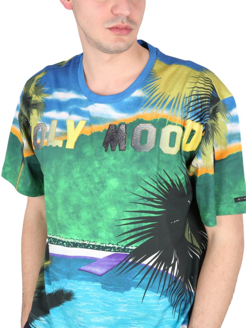 Etro California Print T-Shirt Divers