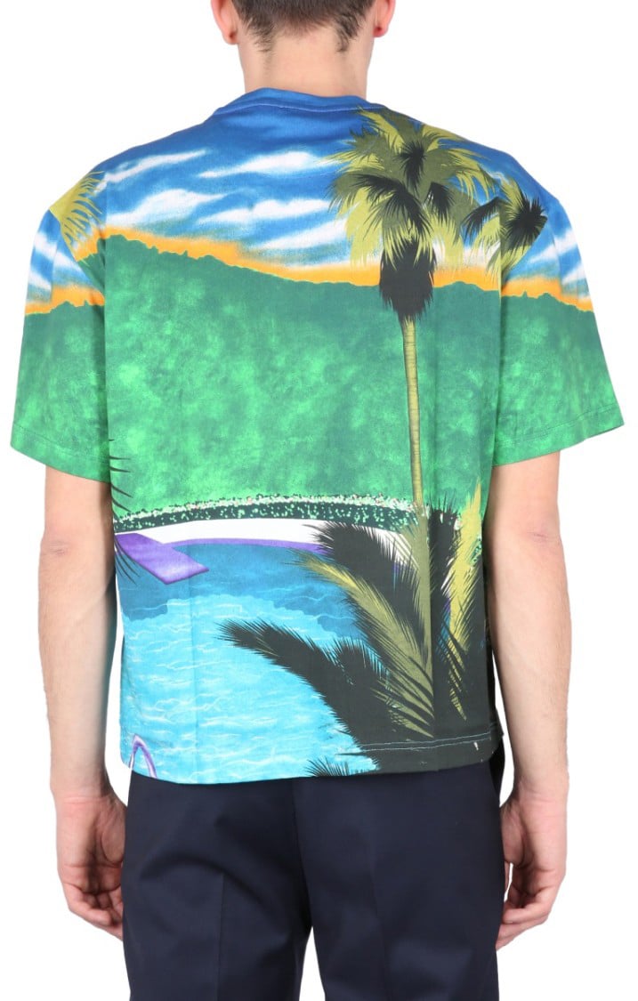 Etro California Print T-Shirt Divers